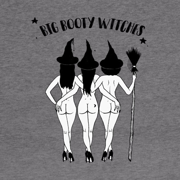 Halloween Shirt, Big booty Witches Halloween Hoodiefor Women, Halloween Witch Shirt Woman, Funny Halloween by McphersonHaynesnob2l